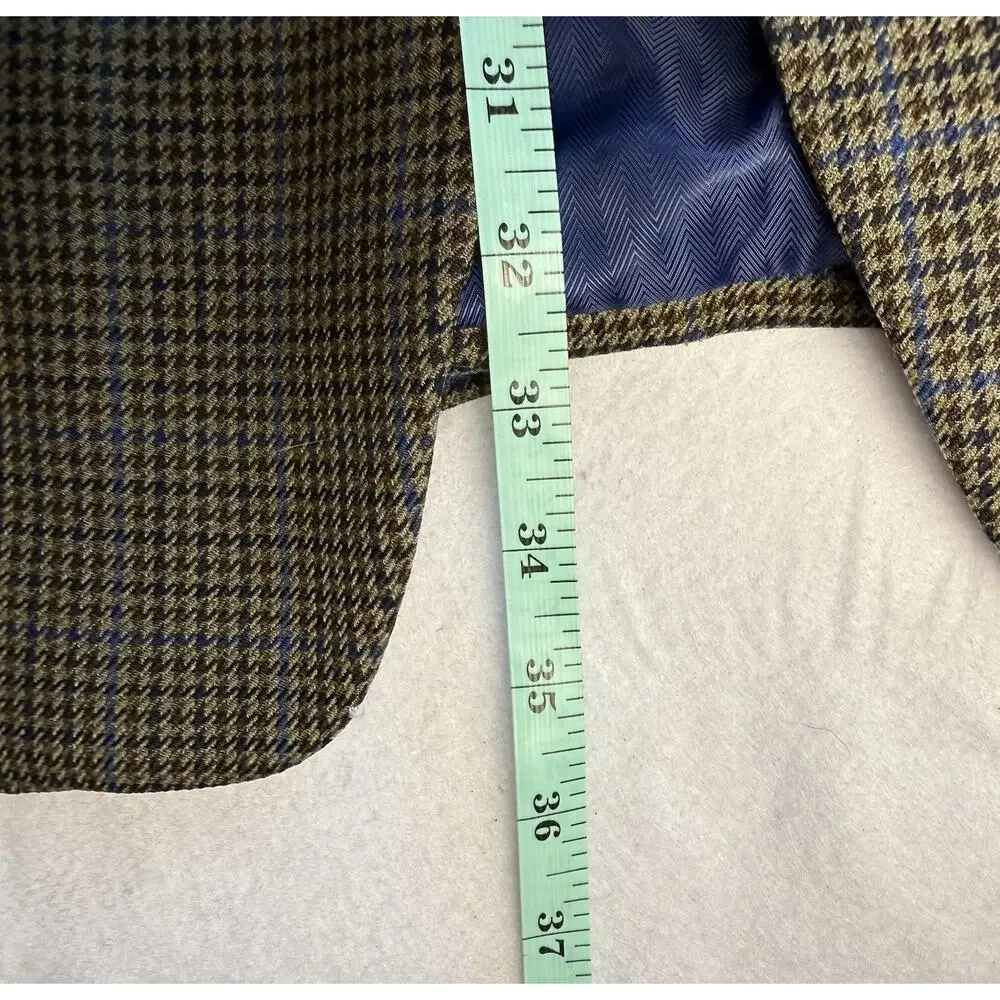 Haines & Bonner London Men's 58R New Wool Houndstooth Sport Coat Jacket Heritage